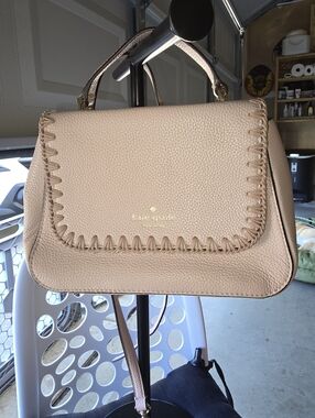♠️kate spade♠️ Blush Leather Top-Handle Crossbody with Whipstitch Trim